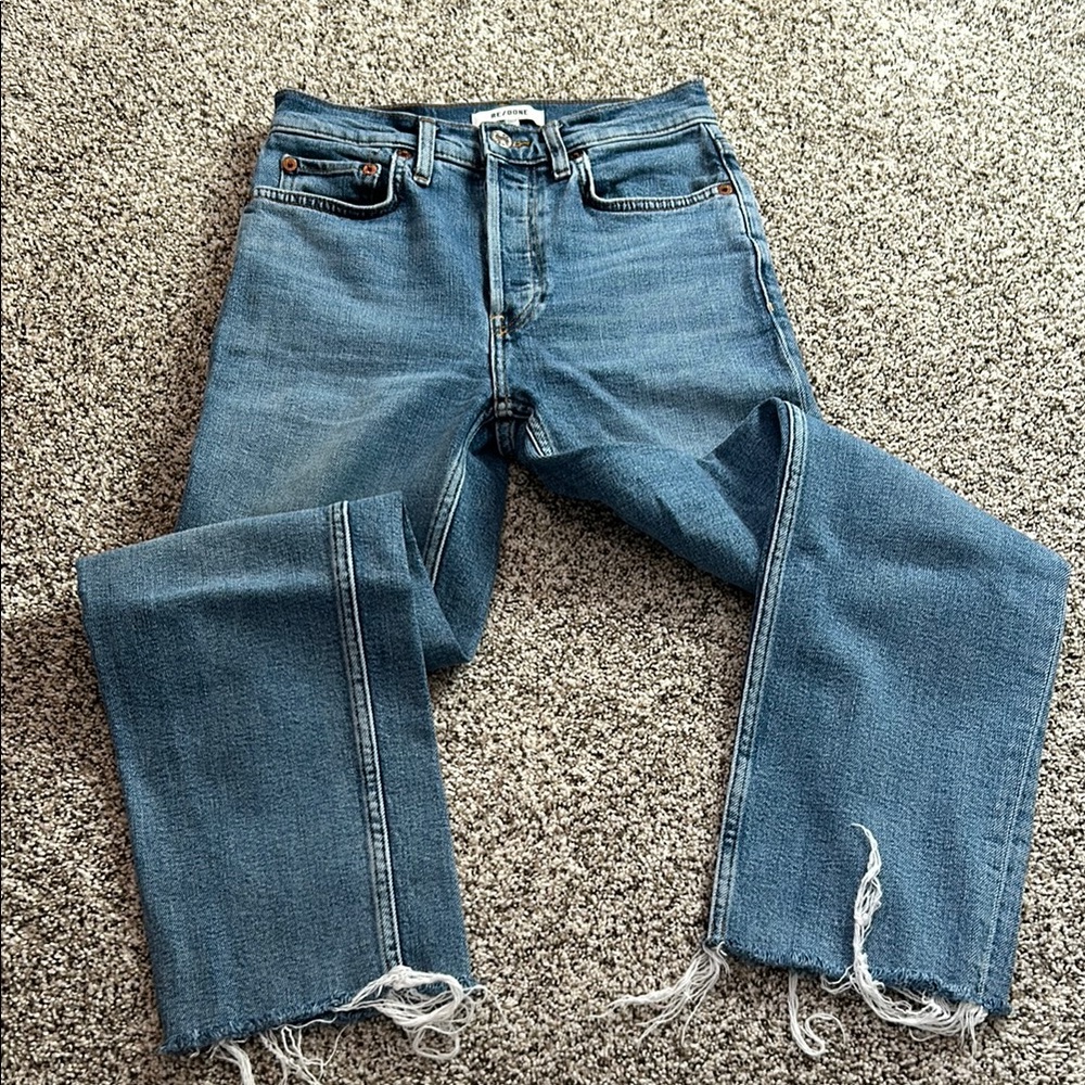 Re/Done 70’s stove pipe jeans